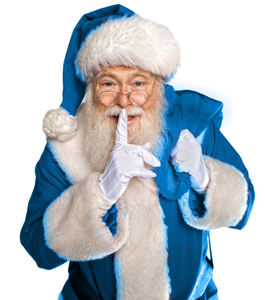 Blue Santa