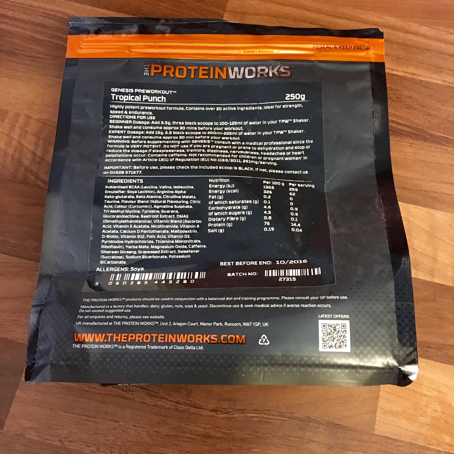 Dreaming of Footpaths Review My Protein Works Whey Protein 80 & Genesis PreWorkout