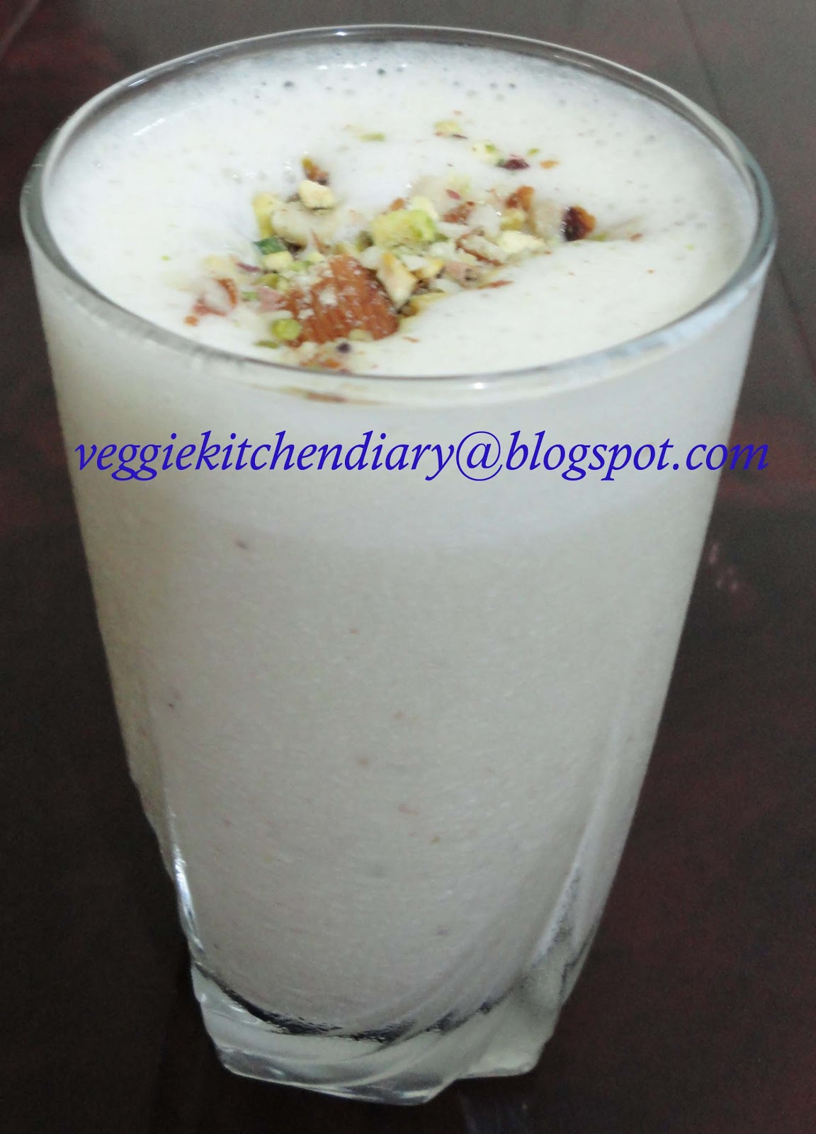 World Of Vegeterian Recipes Dry Fruits And Banana Milkshake
