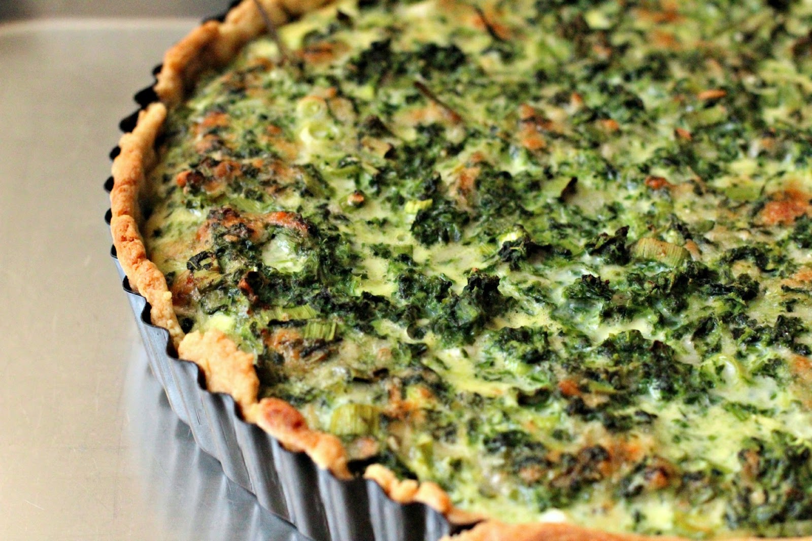 Milk and Honey Spinach Quiche