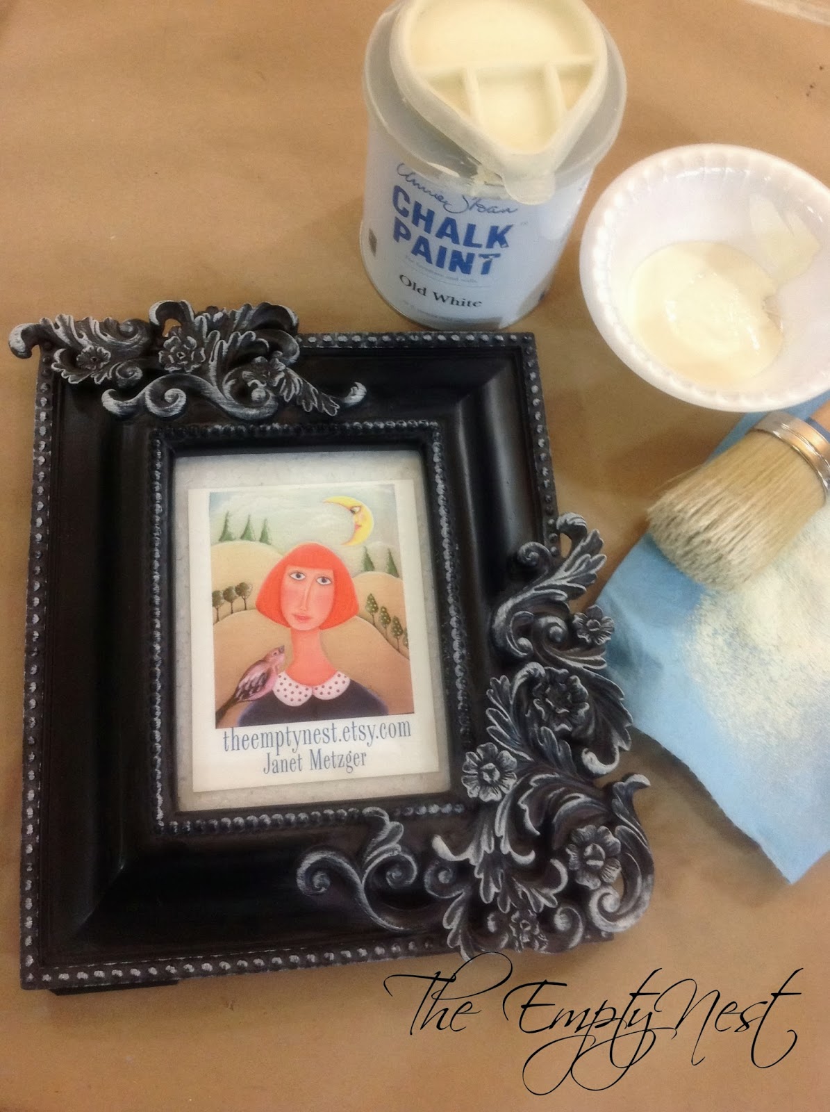 The Empty Nest how to dry brush with Chalk Paint® by Annie Sloan or I