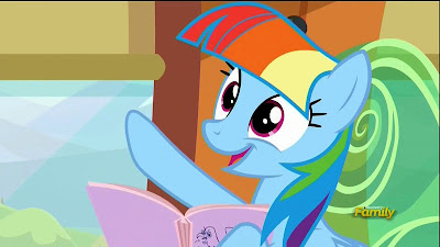 Rainbow Dash impersonates Twilight Sparkle