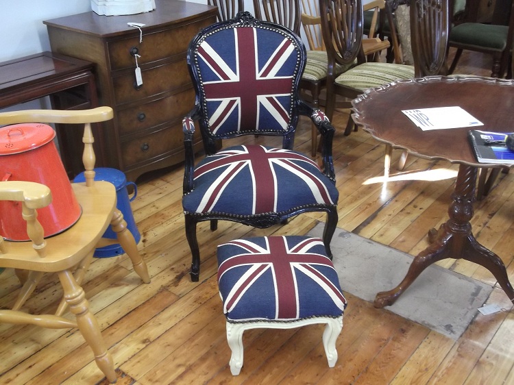 The Unique Upholstery & Design Studio Union Jack Reupholstered Chair