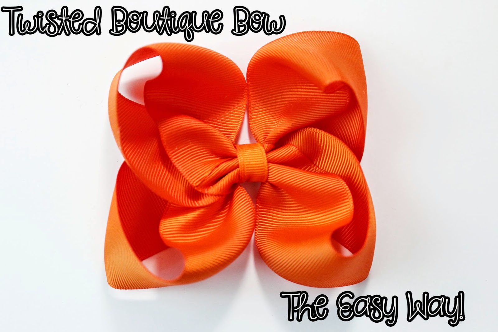 I Like Big Bows Easy Twisted Boutique Hairbow Tutorial How To
