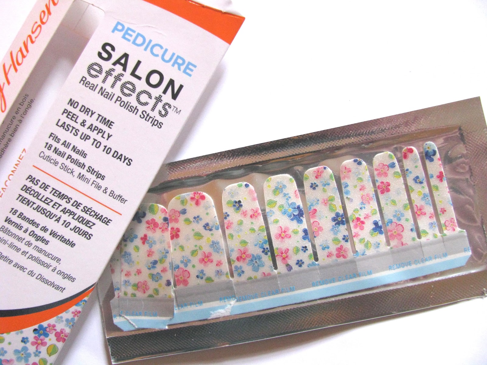 The Beauty Alchemist Sally Hansen Pedicure Salon Effects Nail Strips