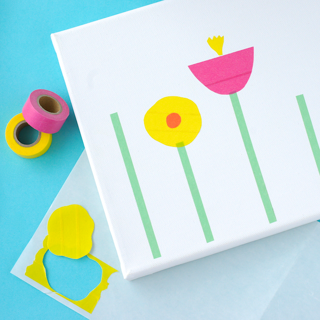 Omiyage Blogs DIY Washi Tape Pop Floral Art