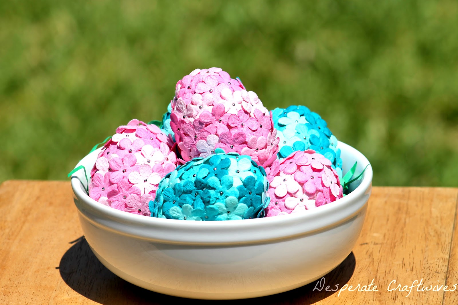 Desperate Craftwives Floral Embellished Eggs