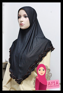 Koleksi Tudung DENIM --Custom Made Hijab & Scarf TEMPAHAN+TUDUNG+LABUH+DENIM+INNER+NECK031