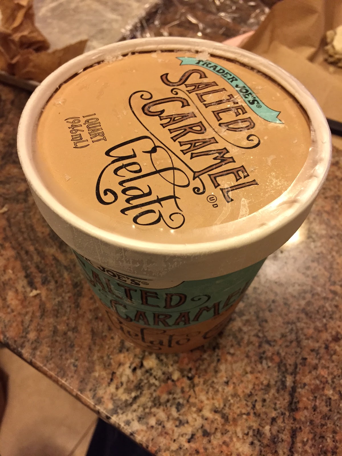 Review Trader Joe's Salted Caramel Gelato A Nibble Bit