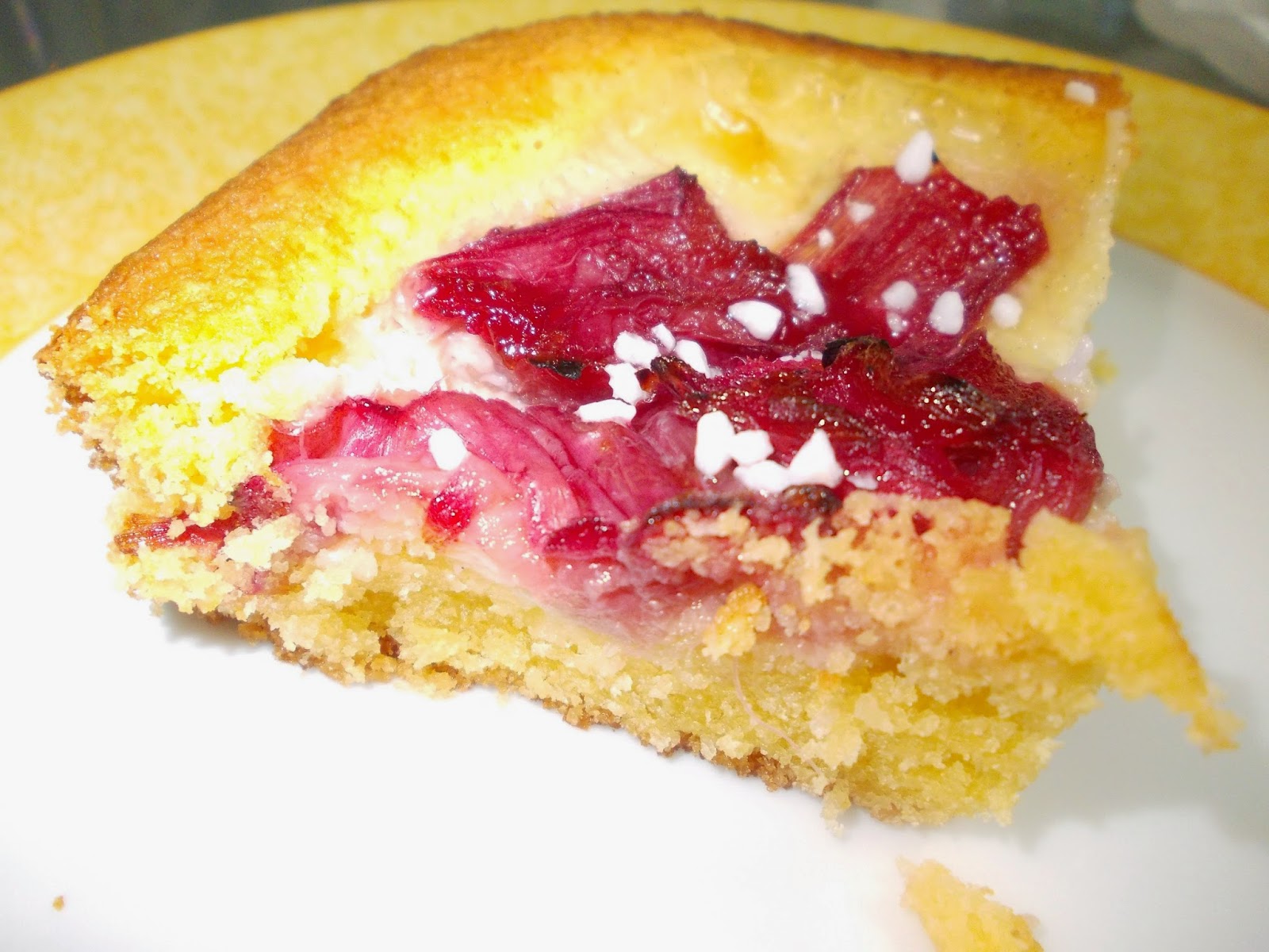 Good Food, Great Fun and Gluten Free Rhubarb and Custard Traybake