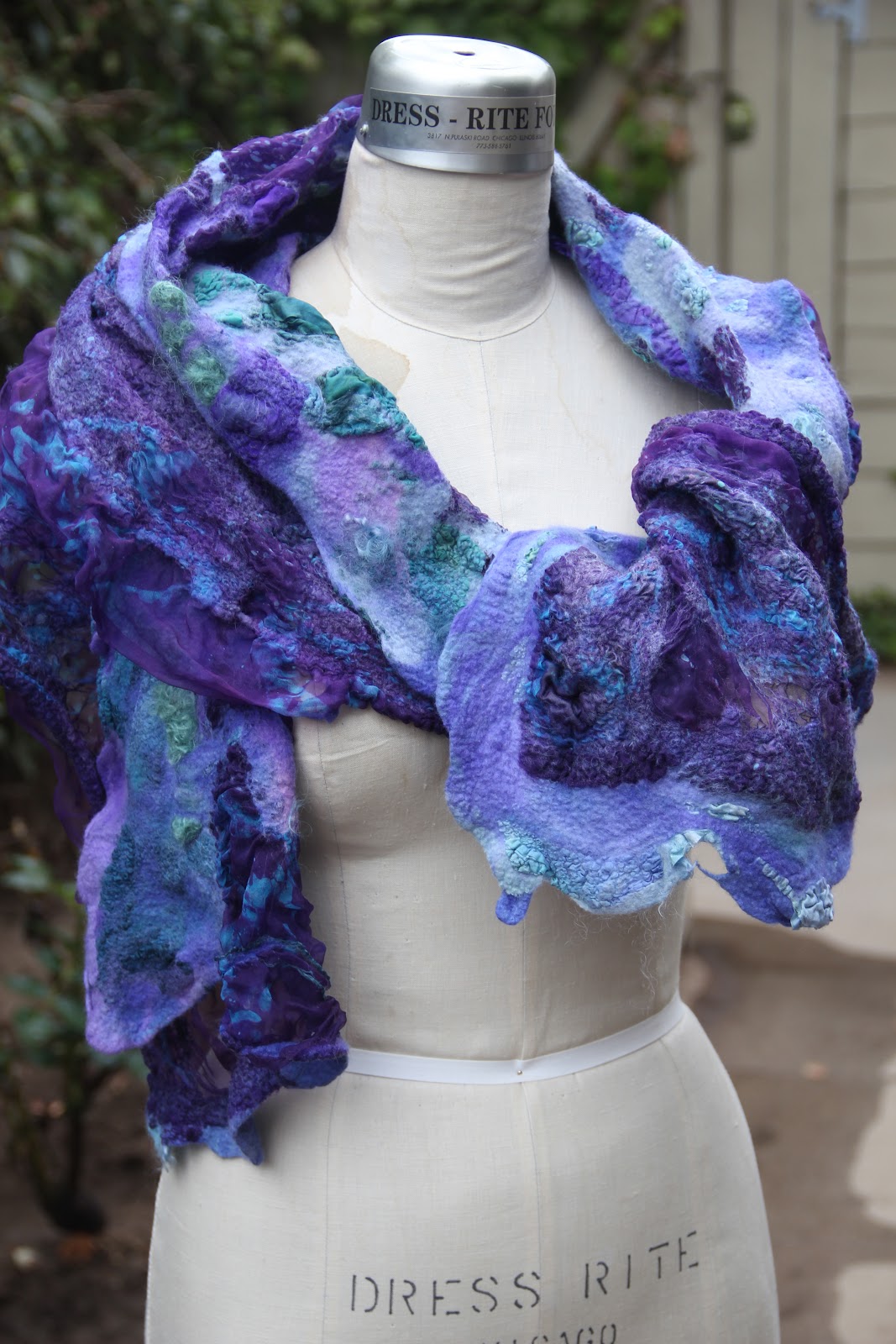 Studio 907 More Textile Adventures Nuno Felting the Batiked Fabric