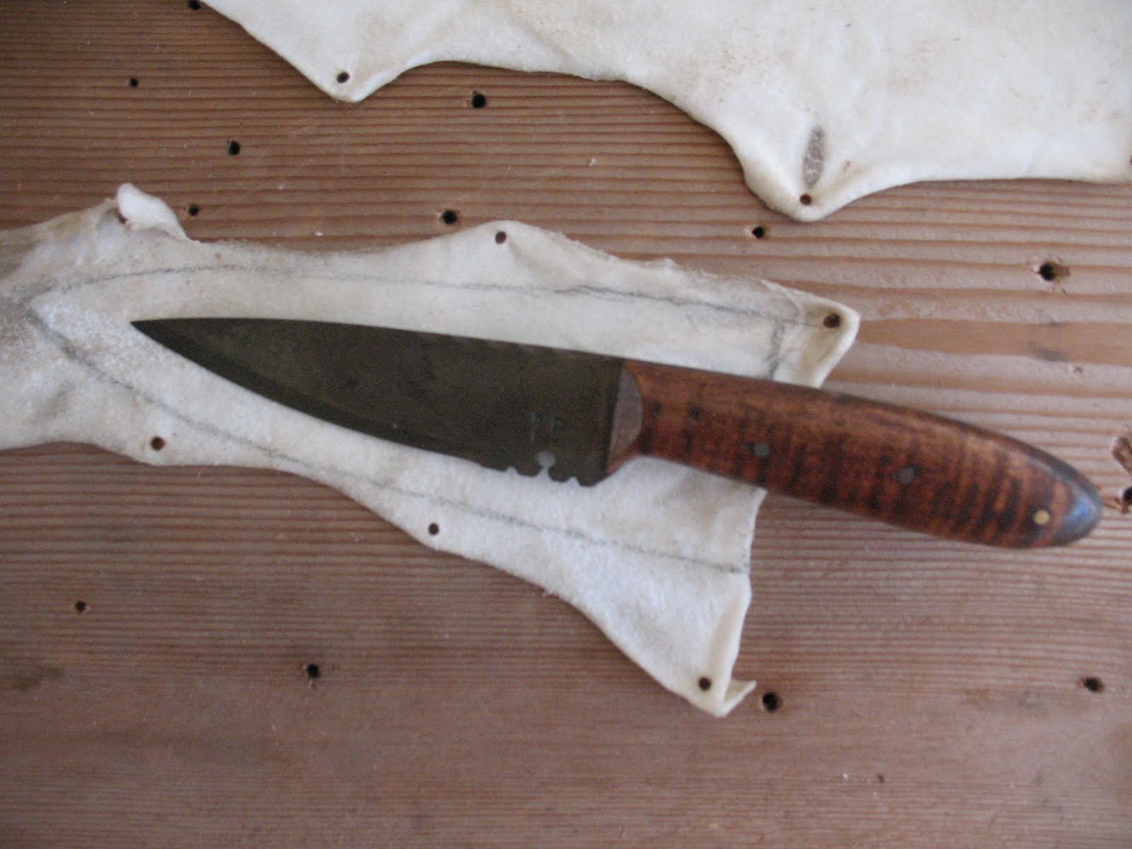 Sensible Survival Make a Rawhide Knife Sheath Part 1