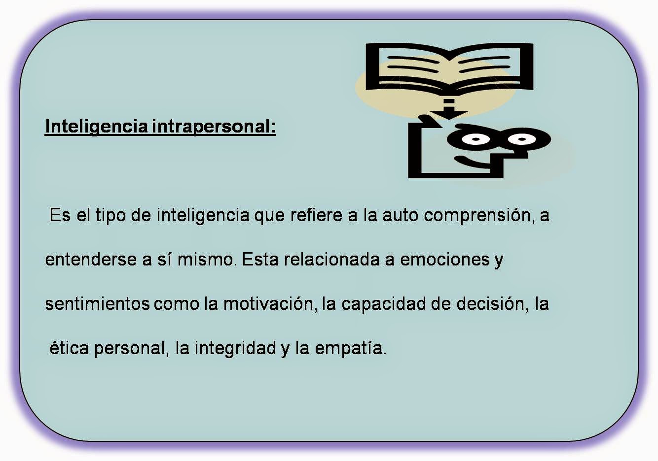 Inteligencias Múltiples Inteligencia Intrapersonal
