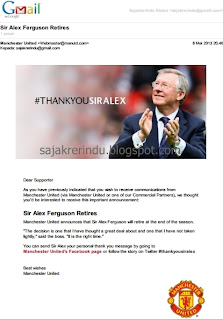 Sir Alex Ferguson Pensiun Akhir Musim 2012/2013