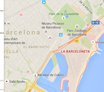 UN PASSEIG PER BARCELONA: GOOGLE MAPS