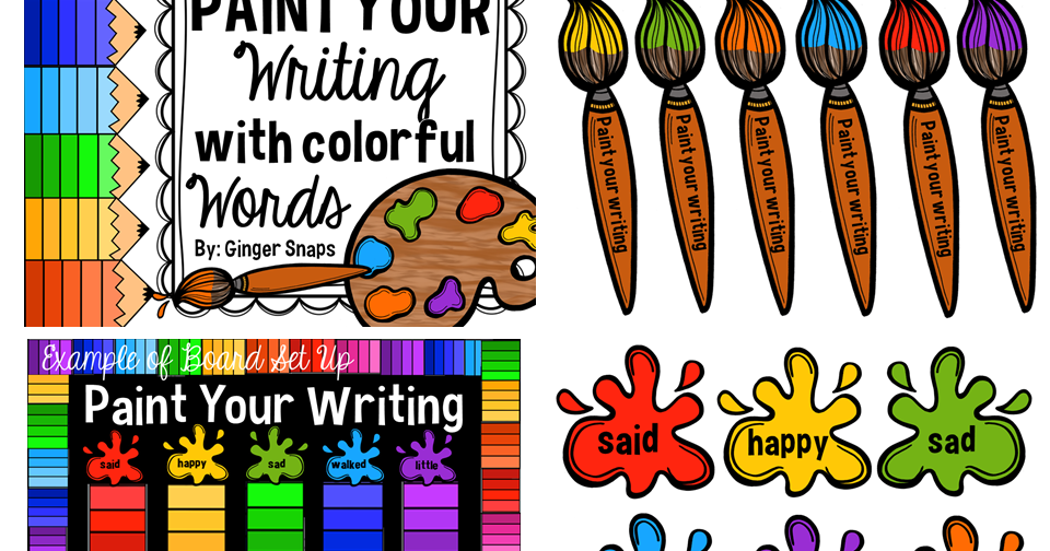 Ginger Snaps Painting Your Writing with Colorful Words {Shades of