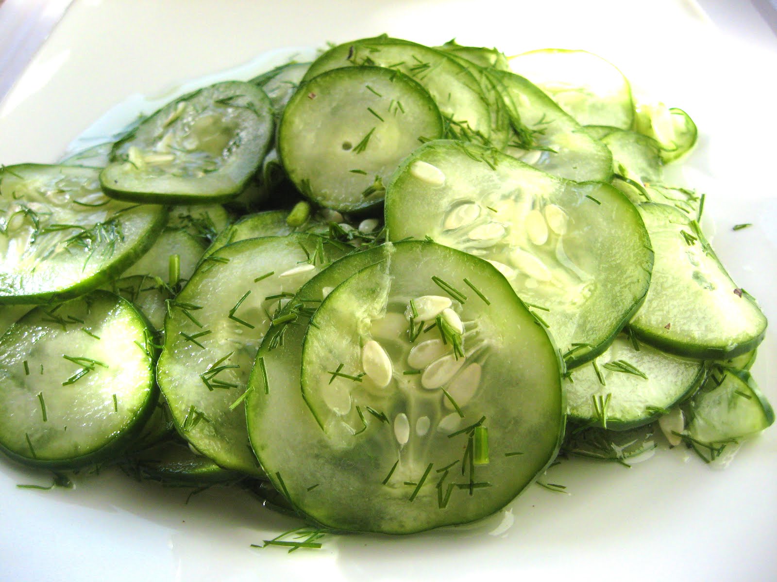 she's in the kitchen finnish cucumber salad