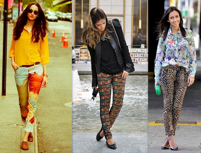 calcas largas floridas