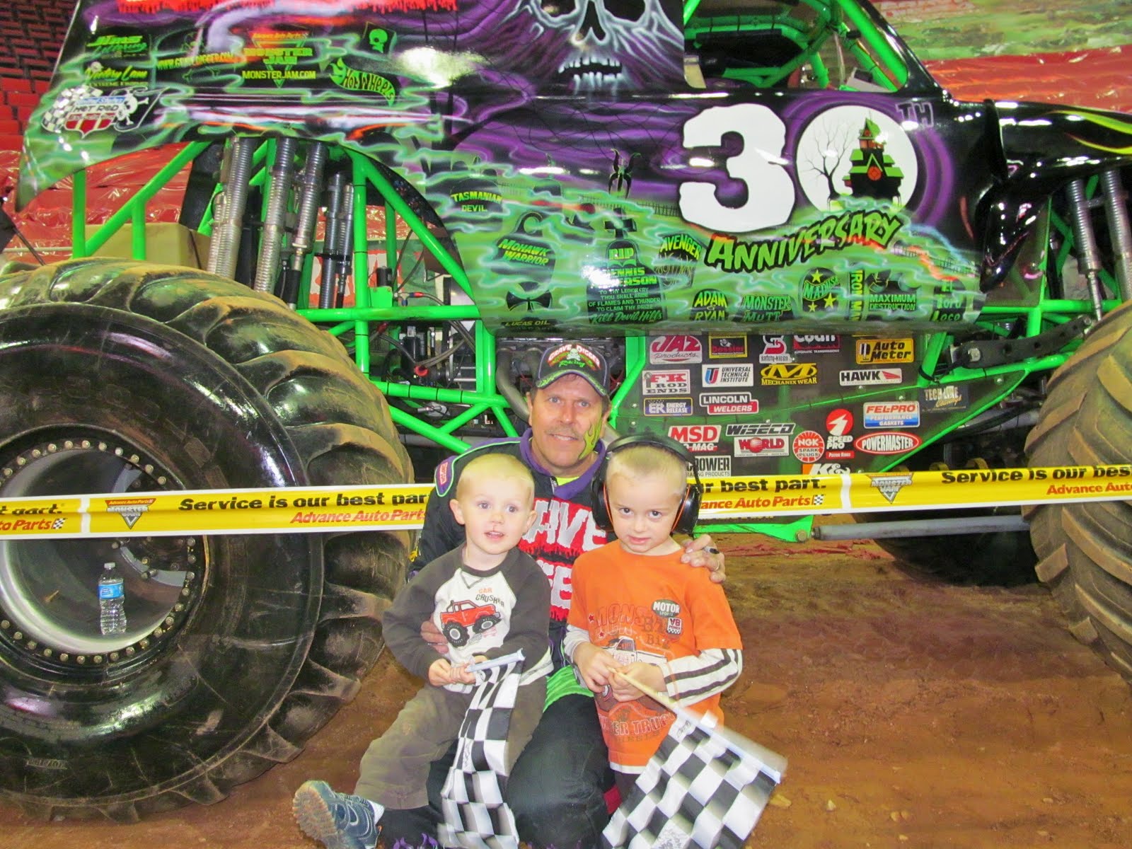 Eli & Cole two boys, one big adventure Monster Jam 2012!!!