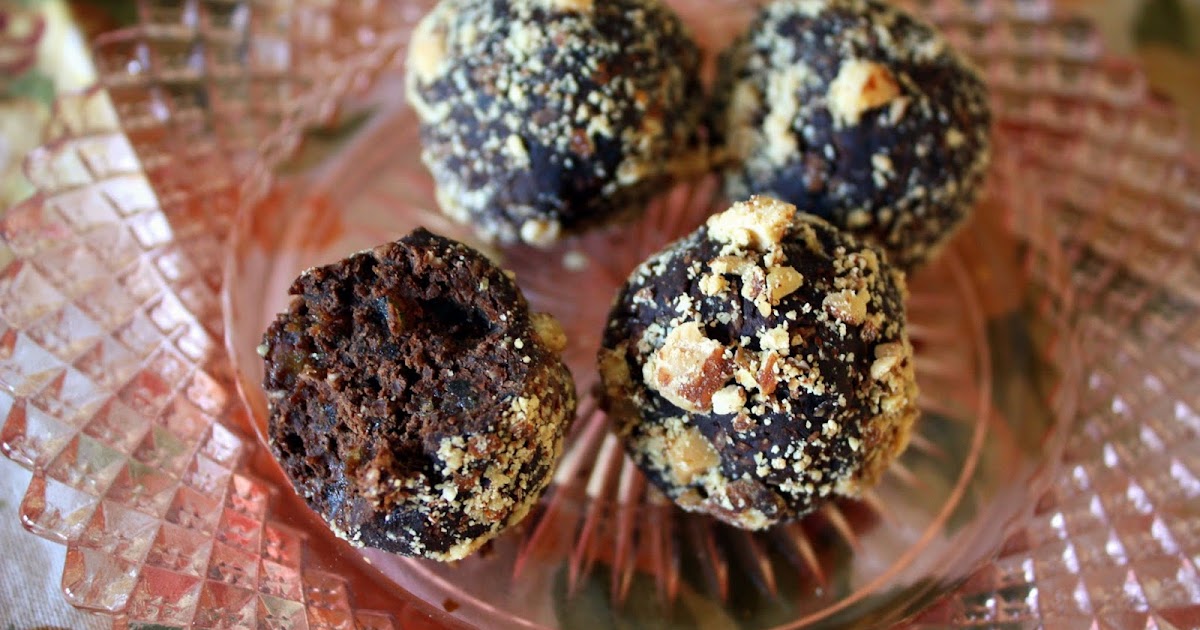 we eat. happy. almond date truffles.
