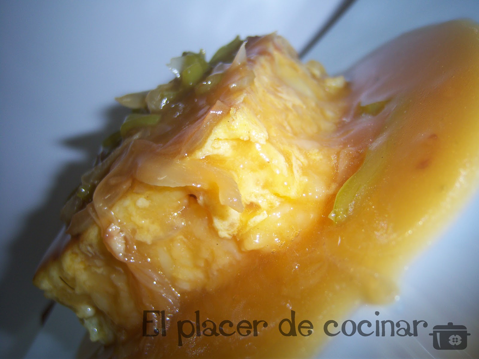 EL PLACER DE COCINAR TORTILLA DE PATATA EN SALSA