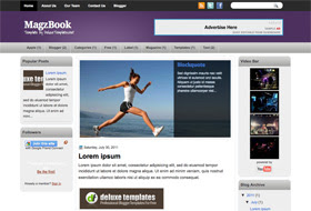 MagzBook Blogger Template