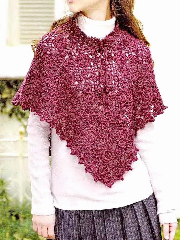 Crochet Shawls Crochet Lace Poncho