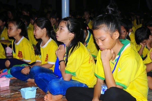 chùa hoa khai,khóa tu mùa hè,đăk nông,thắp nến,tri ân
