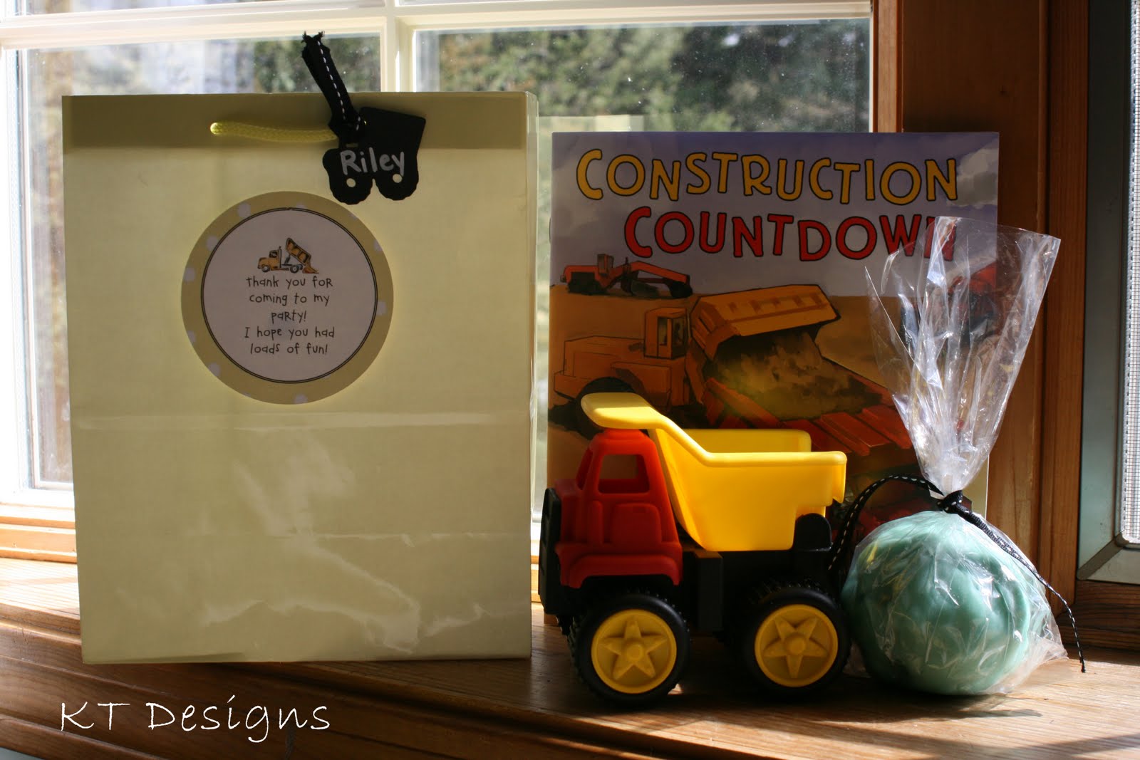 KT Designs Birthday Series Construction Party Part Four Goodie Bags