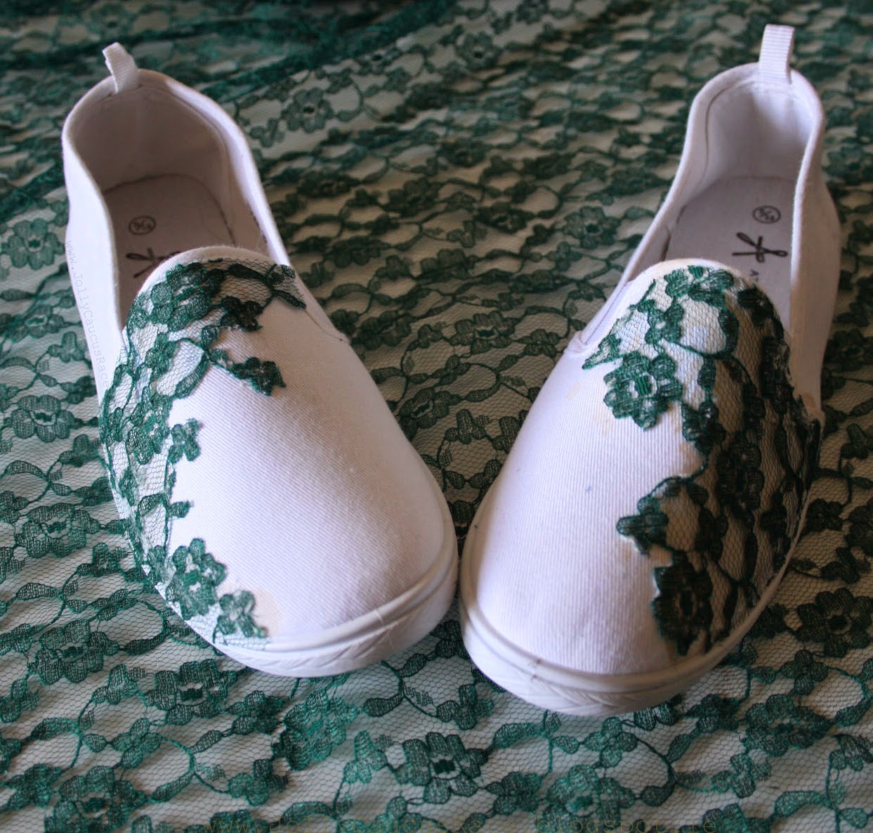 DIY Lace SlipOn Shoes Jolly Caucus Race