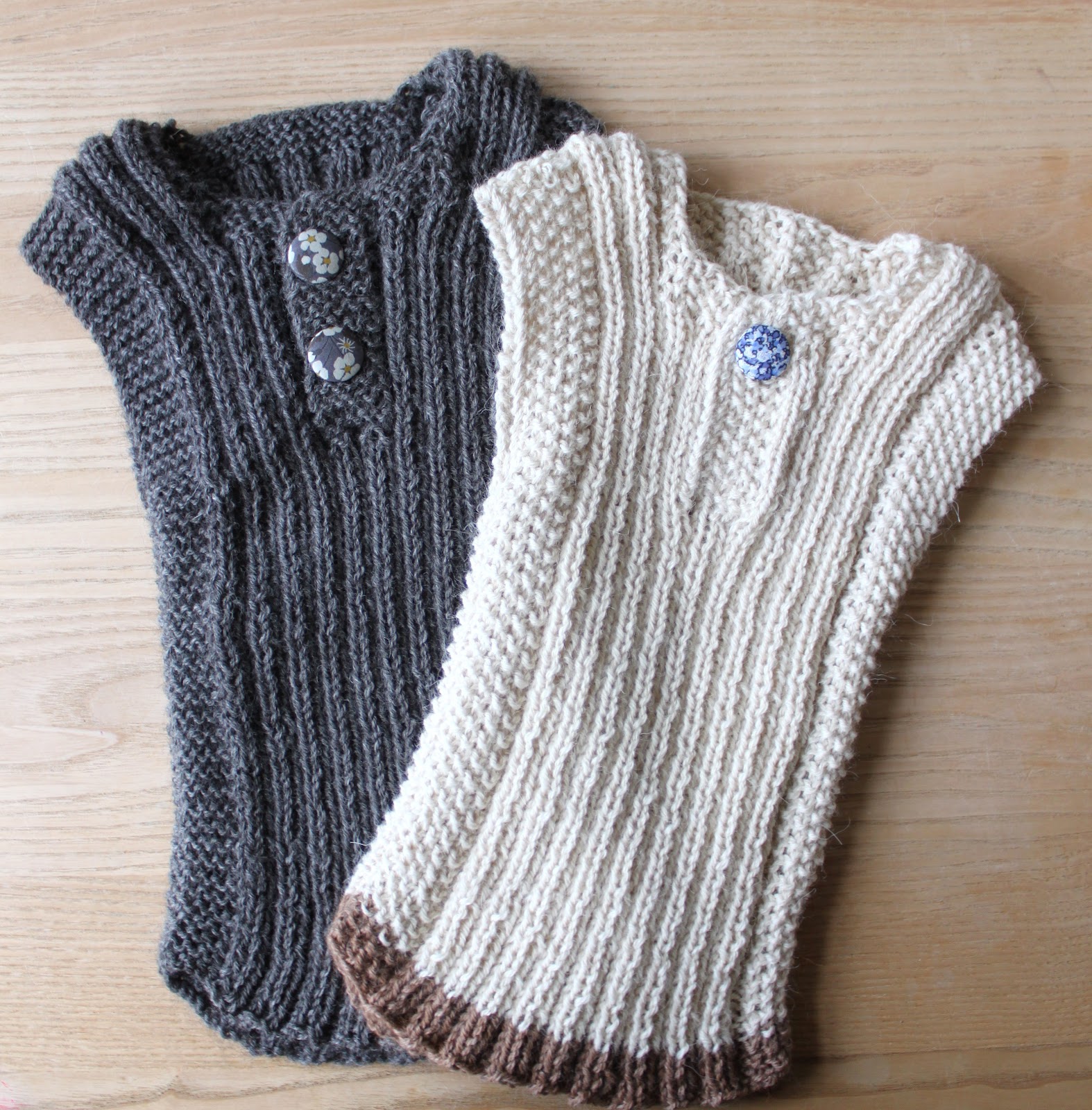 Baby Med Strikket Vest