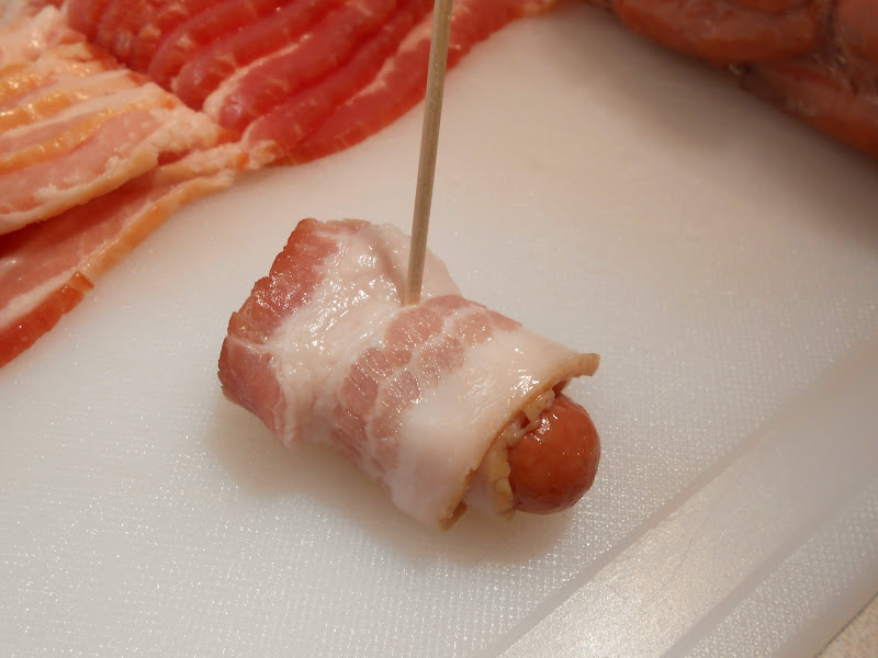 My Kind of Cooking Sweet & Savory Bacon Wrapped Cocktail Wieners