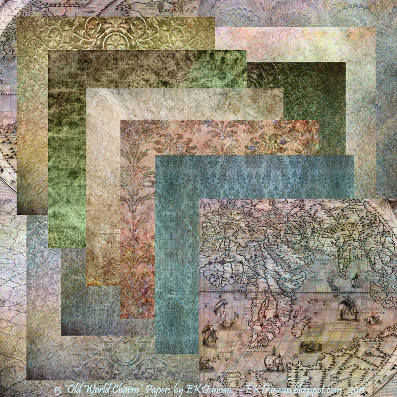 EKDuncan My Fanciful Muse EKD "Old World Charm" Digital Scrapbook