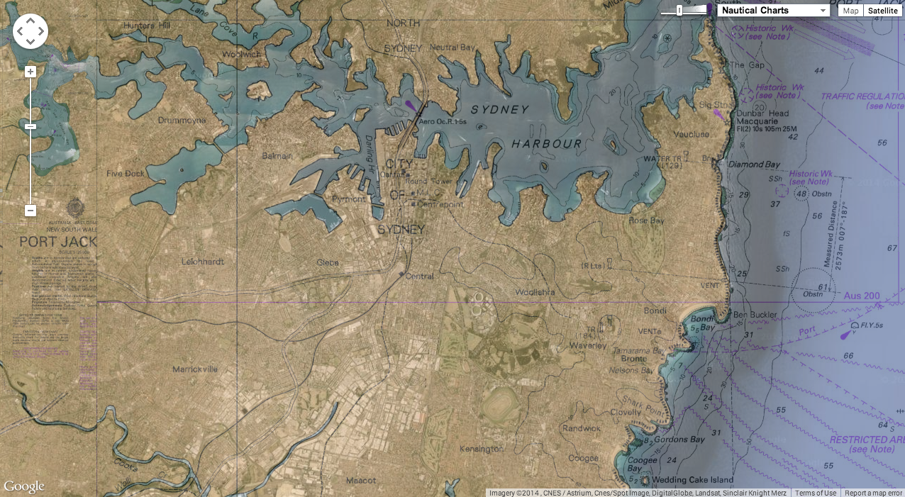 Sydney Harbour Depth Chart