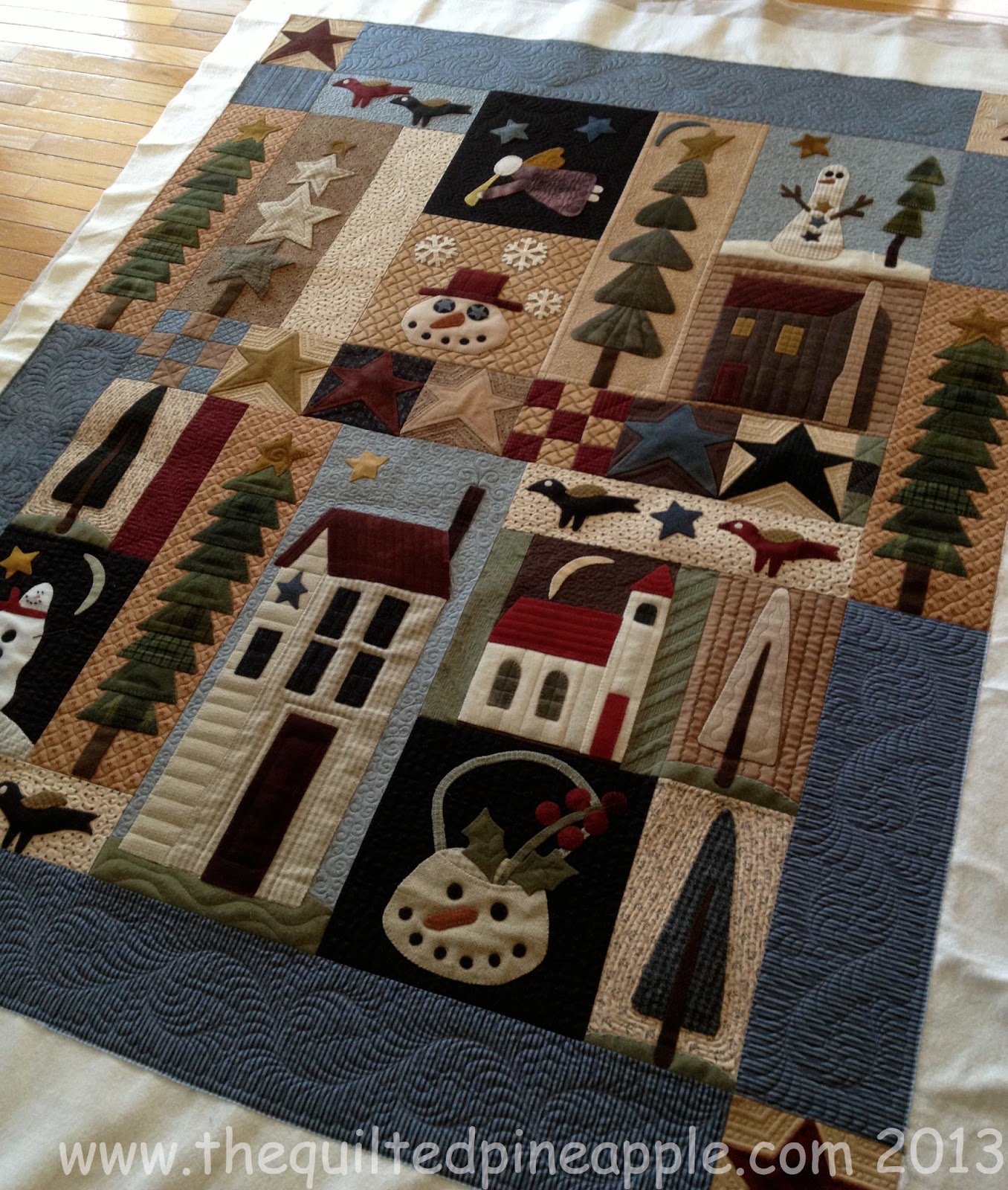 THE QUILTED PINEAPPLE Pine Tree Ridge Quilt