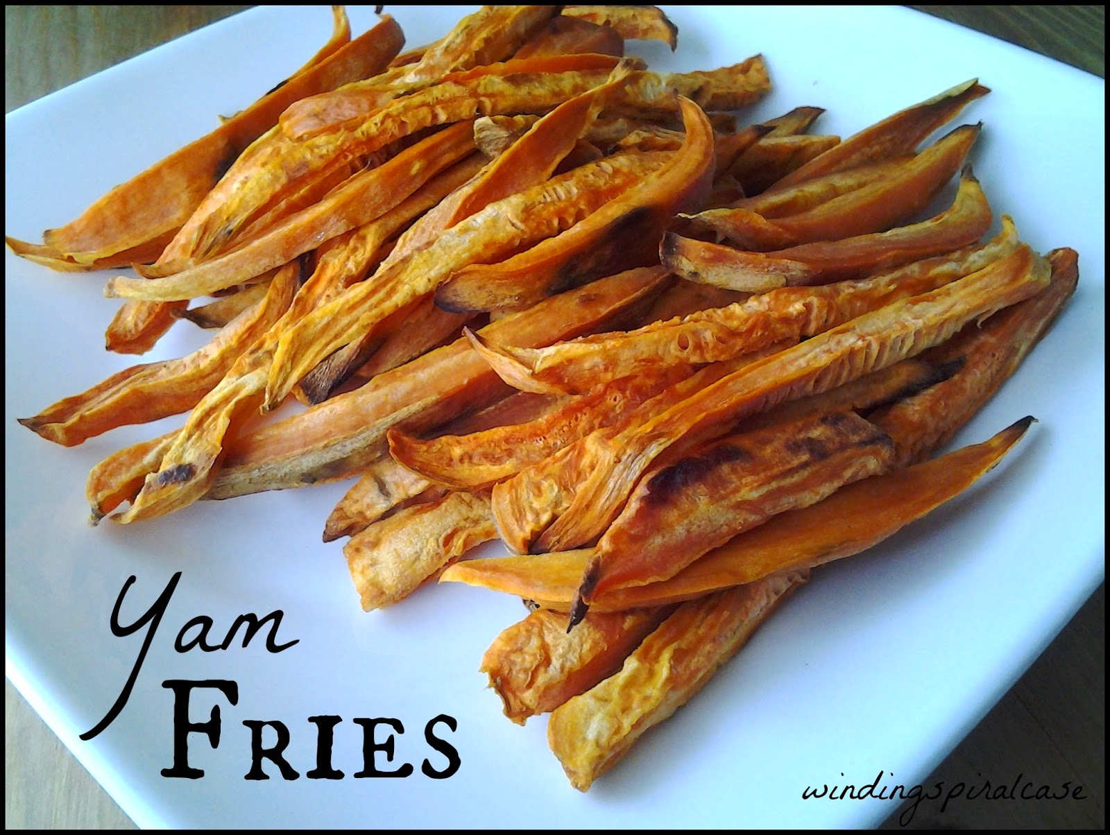 Winding Spiral Case First Snowfall & Yam Fries Recipe