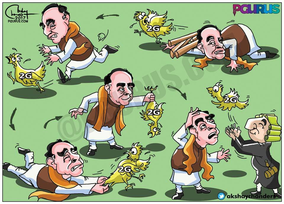 Justoon: Dr. Subramanian Swamy , Chicken( Scammers ) and the Judiciary!!!  #2GScamVerdict