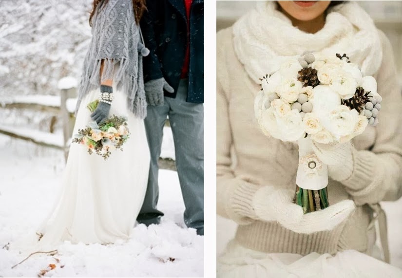 ideas originales para bodas de invierno lana