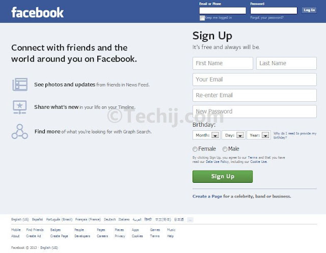 Facebook new layout