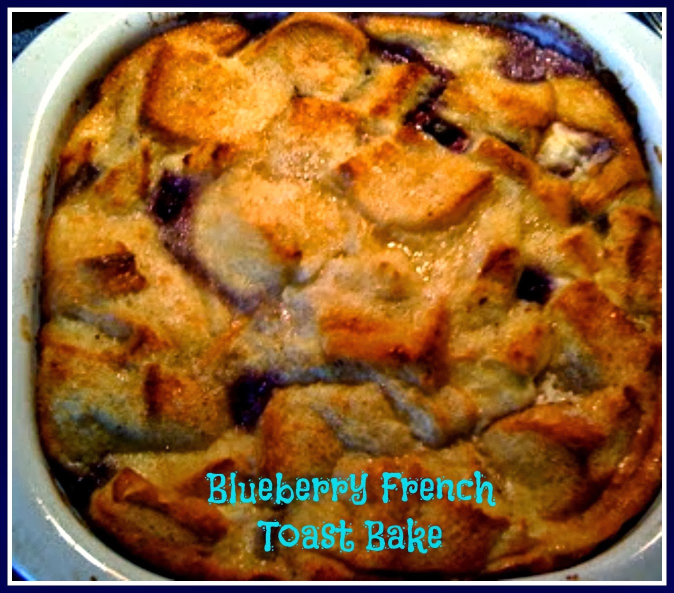 Sweet Tea and Cornbread Blueberry French Toast Bake!
