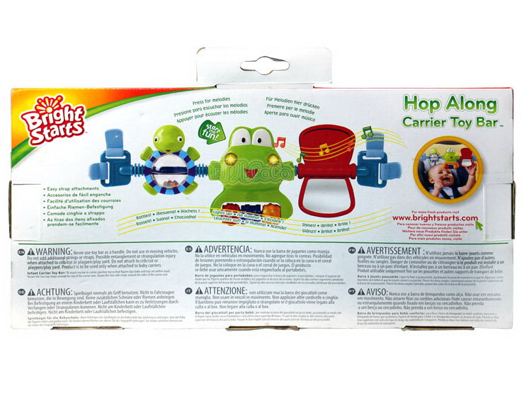 bright starts take along carrier toy bar