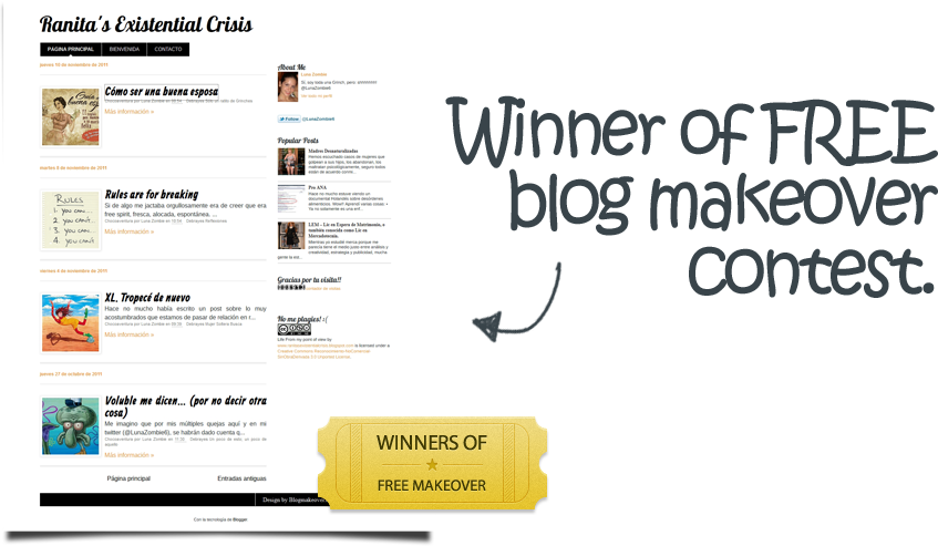 Blog Makeover for ranitasexistentialcrisis.blogspot.com