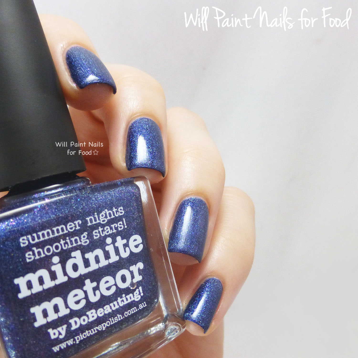 piCture pOlish Midnite Meteor swatch