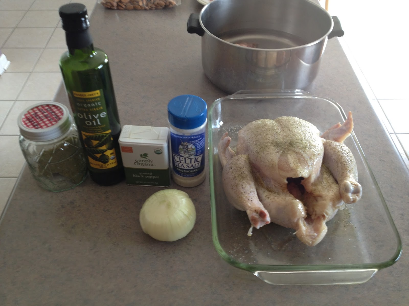 REAL Nutrition Blog Baking a Whole Chicken, Broth, and SOUP!