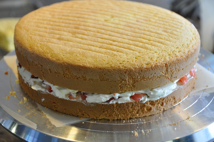 Chef Sandie Bakes Brown's Sponge Cake and Martha Stewart's