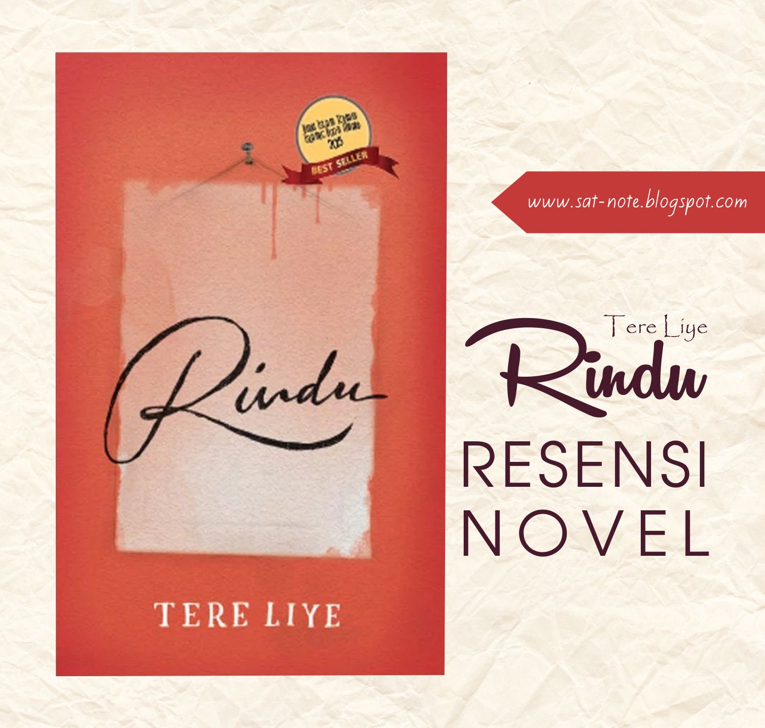 Resensi Novel Rindu Tere Liye Spinach Saturday Night
