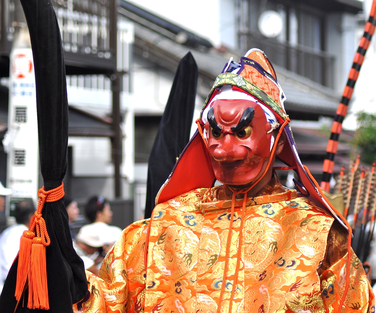 Menkake Gyoretsu Japanese Mask Festival in Kamakura