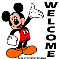 Gambar Power Point animasi Selamat Datang Micky Mouse