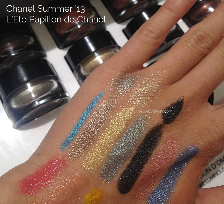 Complete Swatches of Stylo Fresh Effect Eyeshadows and Inimitable  Waterproof Mascaras from L'été Papillon de Chanel