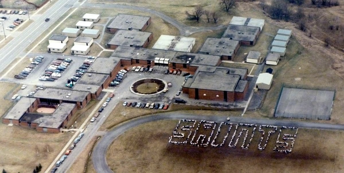 My OCHS Aerial View of the School Late 1980's